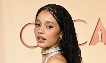Chase Infiniti pose on the red carpet at the 98th Oscar Awards at Dolby Theatre in Hollywood, California on March 15, 2026. Photo by: MediaPunch / BACKGRID