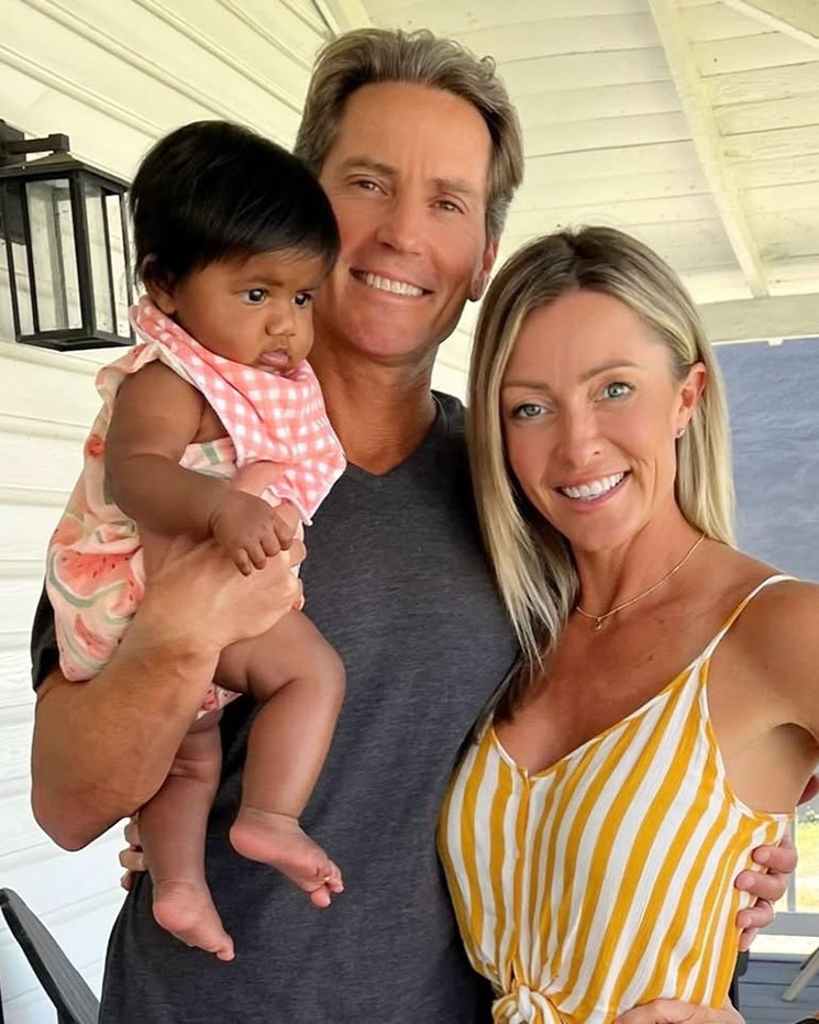 Photo of Steven Mills, Tiffany Score and daughter Shea