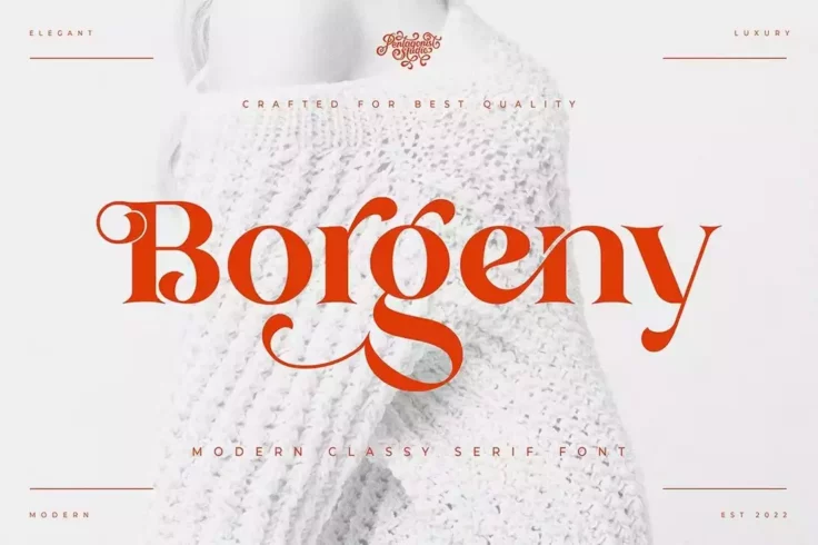 View Information about Borgeny Modern Luxury Serif Font