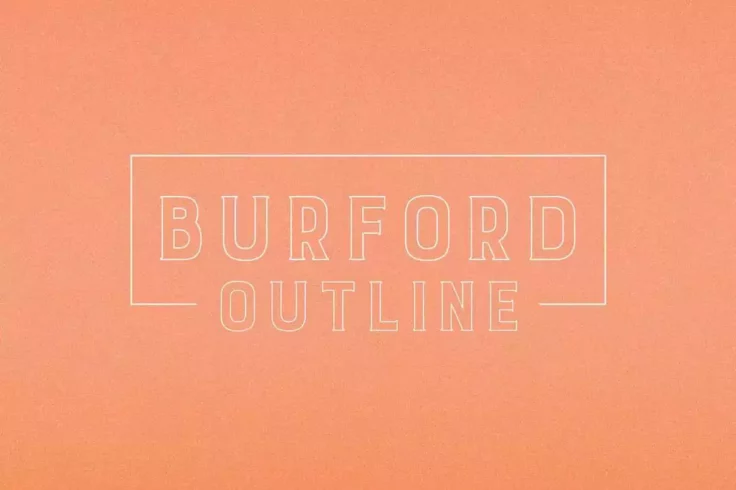 View Information about Burford Outline Font