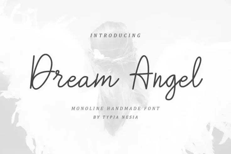 View Information about Dream Angle Monoline Handmade Font