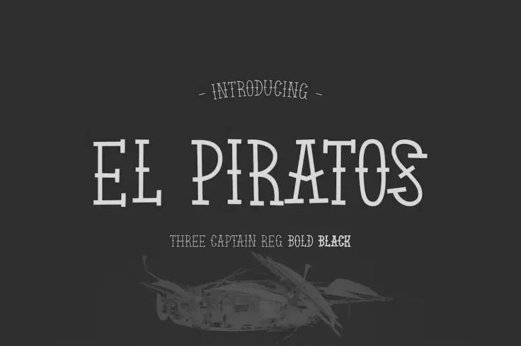 View Information about EL PIRATOS Pirate Sailor Tattoo Font