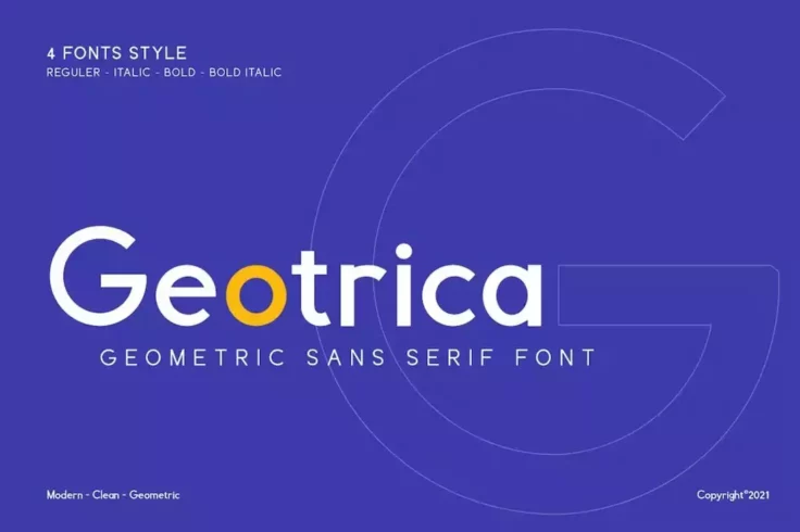 View Information about Geotrica Geometric Font