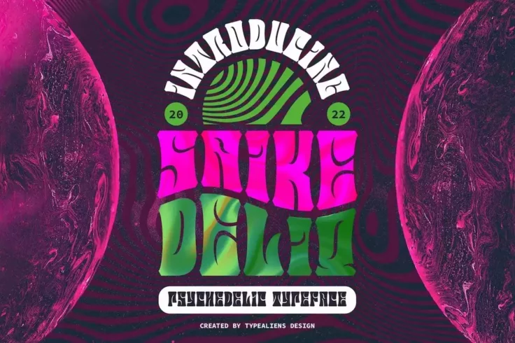 View Information about Saike Deliq Rad Psychedelic Font